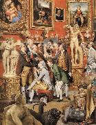 ZOFFANY  Johann The Tribuna of the Uffizi (detail) France oil painting artist